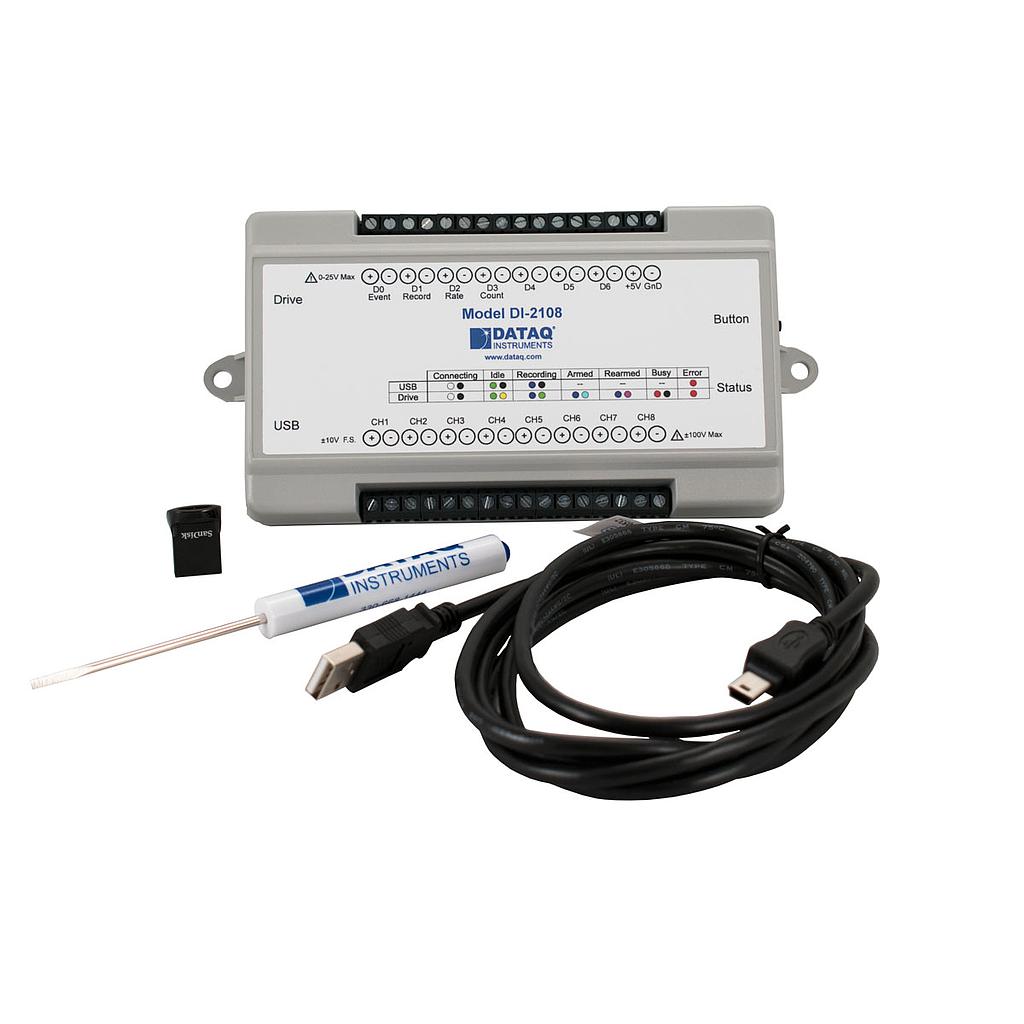 Industrial data acquisition and logging instruments for temperature, pressure, and process monitoring