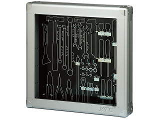 Bộ dụng cụ sửa chữa sắp xếp trong vali và khay đựng